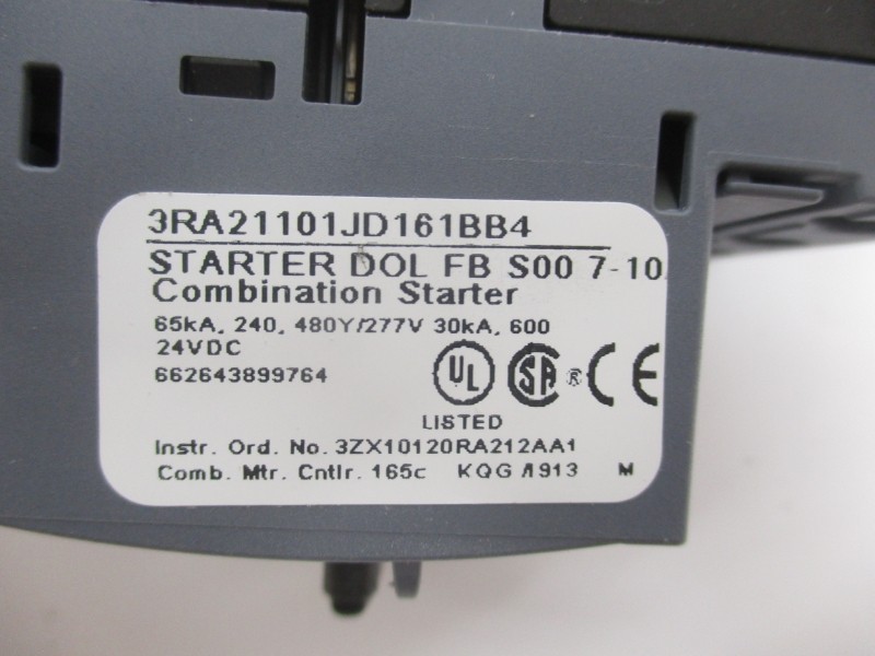 SIEMENS 3RA21101JD161BB4 24VDC 7-10A NSMP