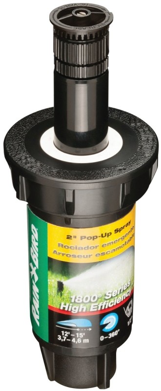 Rain Bird 1802HEVN15 High Efficiency Professional Pop-Up Sprinkler, Adjustable