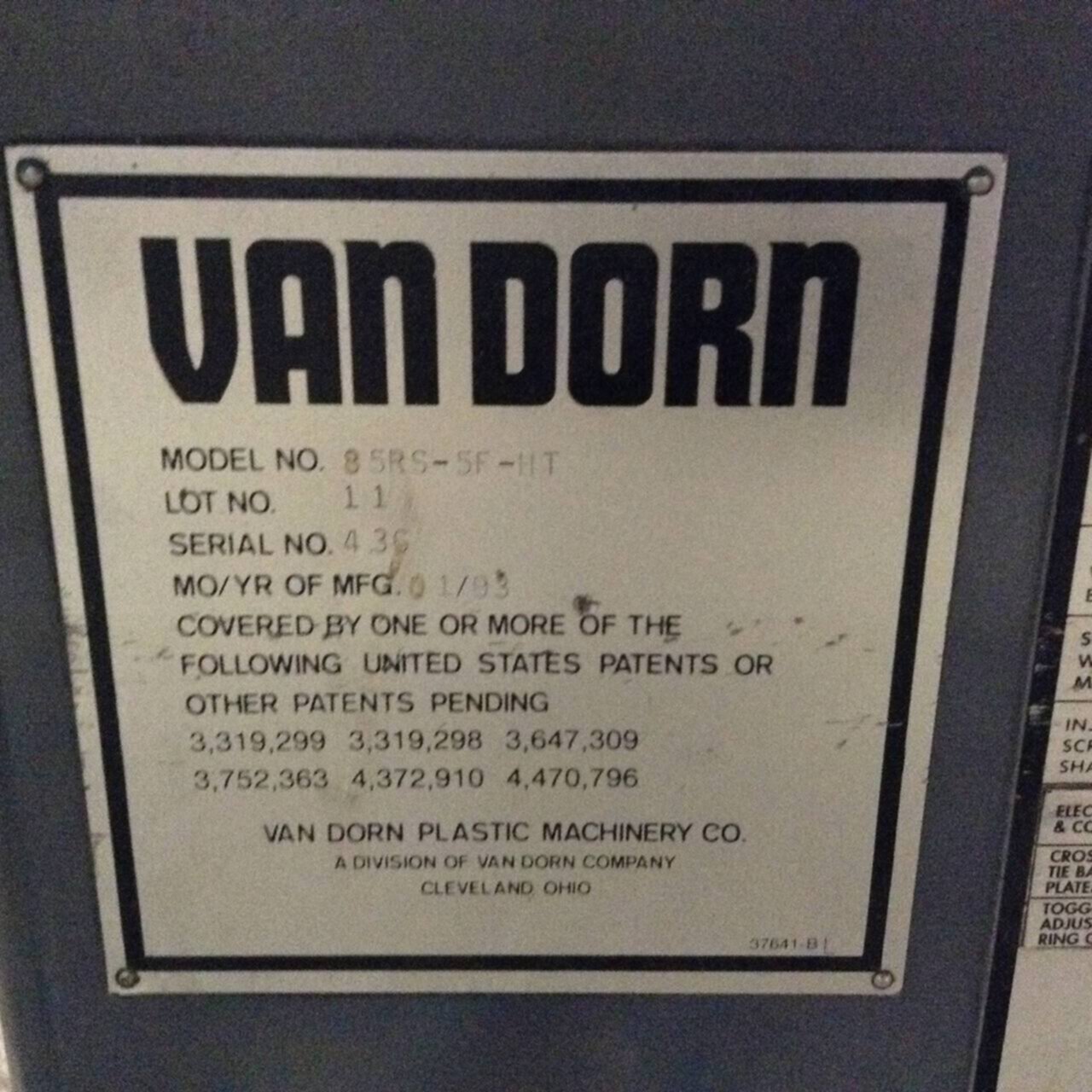FILTROIL Van Dorn Filter BU-100 Used #91031