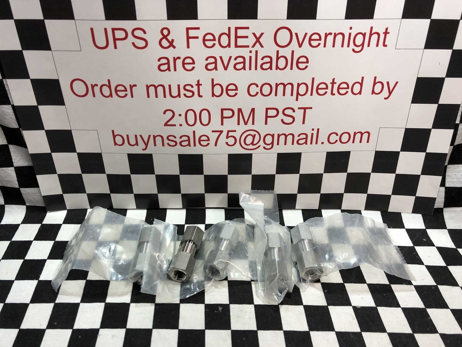 LOT OF 5, Swagelok SS-4C4-1/3, POPPET CHECK VALVE 1/4″ FNPT, 1/3 PSIG, #1373E2