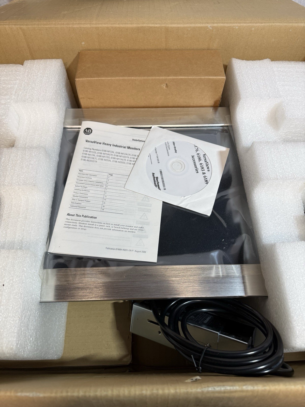 *NEW* Allen Bradley Industrial Touch Screen Panel Factory 6186-M15SSTR Ship Same