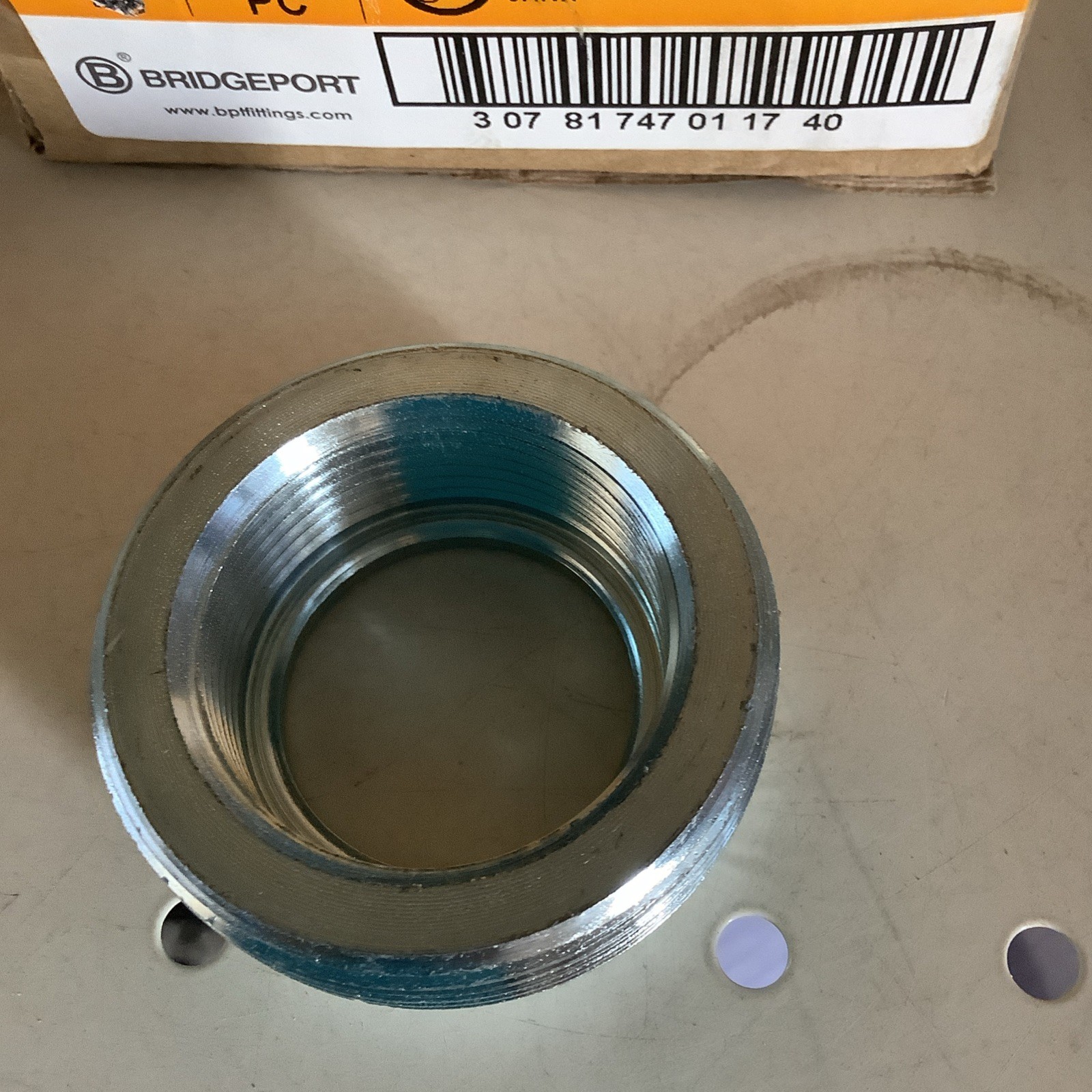 Bridgeport 1174 Reducing Bushing, steel, Size 2”-1 1/4 – Box of 8