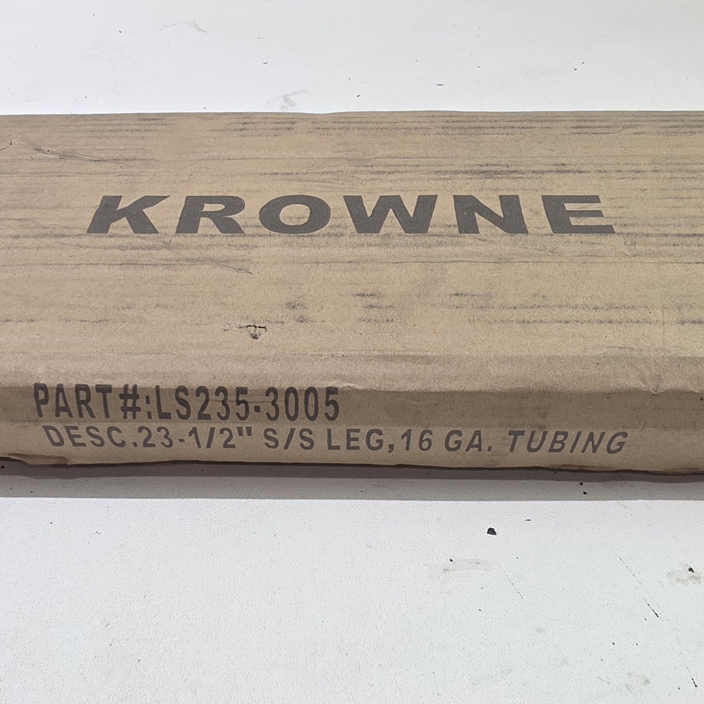 NEW, Krowne LS235-3005 Stainless Tube Table Legs, 23-1/2″, 16 Ga Restaurant