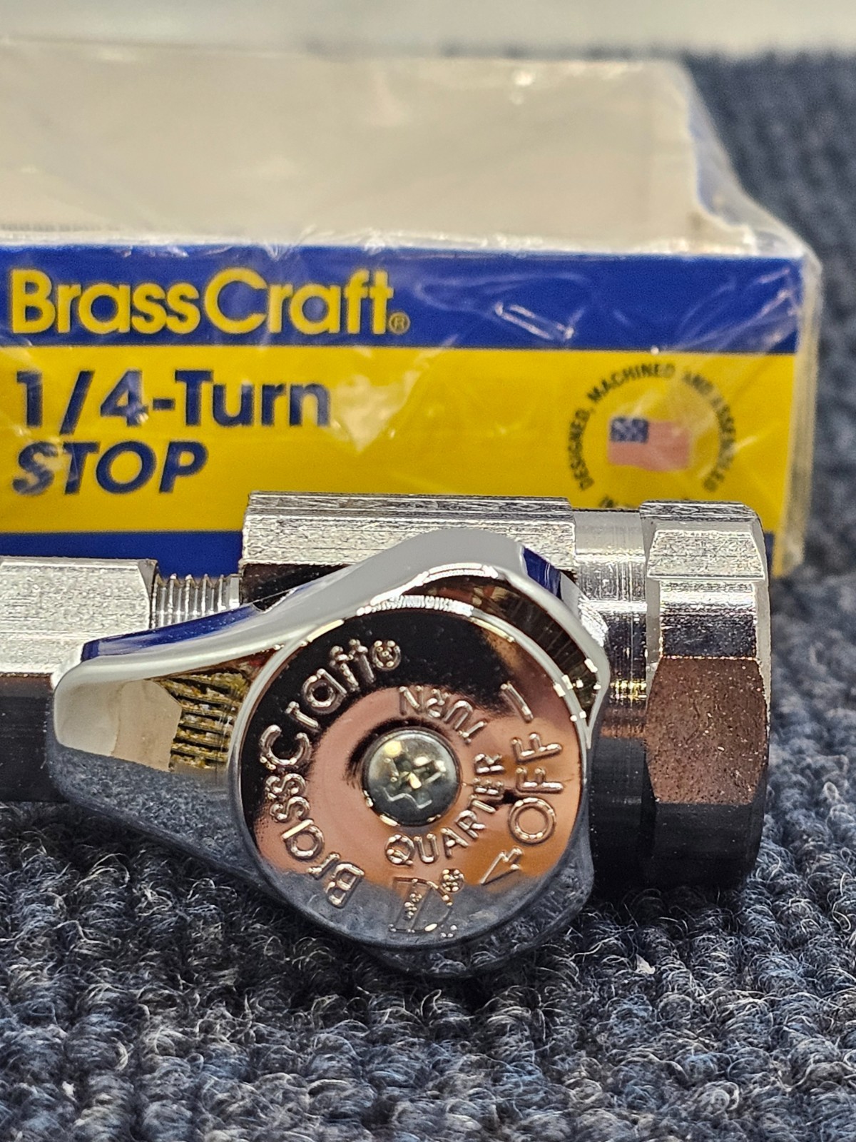 (QTY 8) BrassCraft G2R12X C 1/2″ x 3/8″ Outlet 1/4-turn Stop Straight Valve