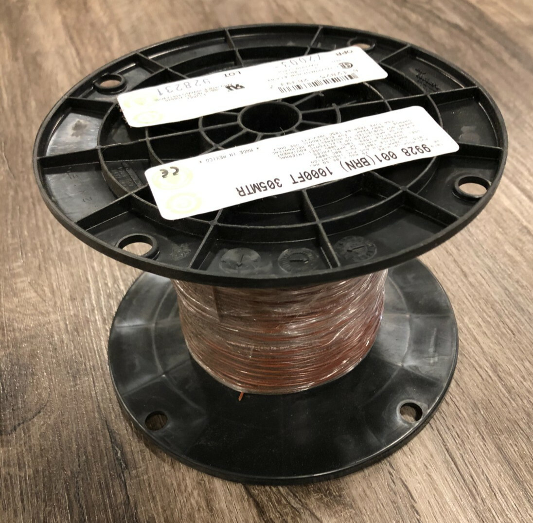 Belden 9928 0011000 PVC Hookup Wire 28 AWG 300V Brown, 1000 FT (305 M)