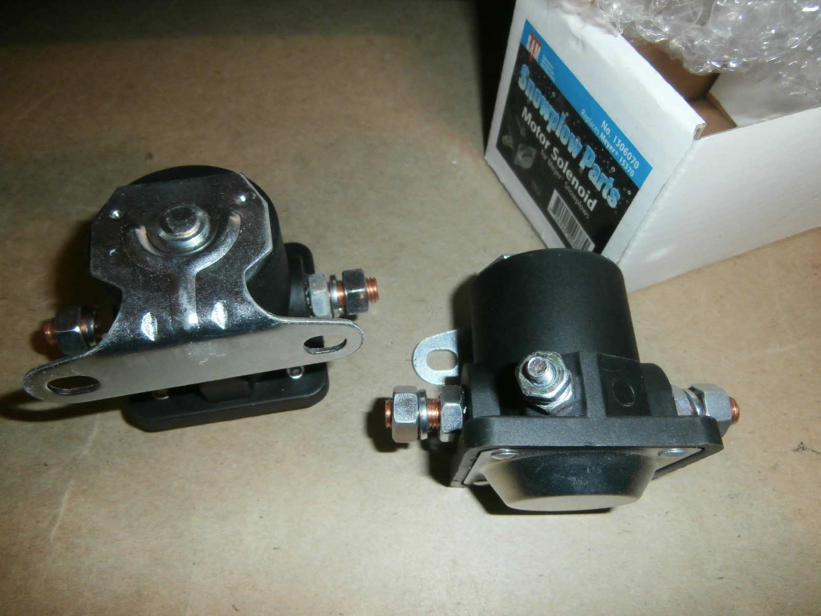 2 (two) SAM 1306070 Snowplow Parts Motor Solenoid for Meyer 15370