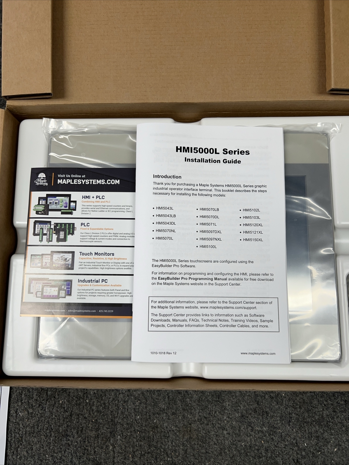 MAPLE SYSTEMS HMI5102L/ HMI5000L BRAND NEW IN BOX