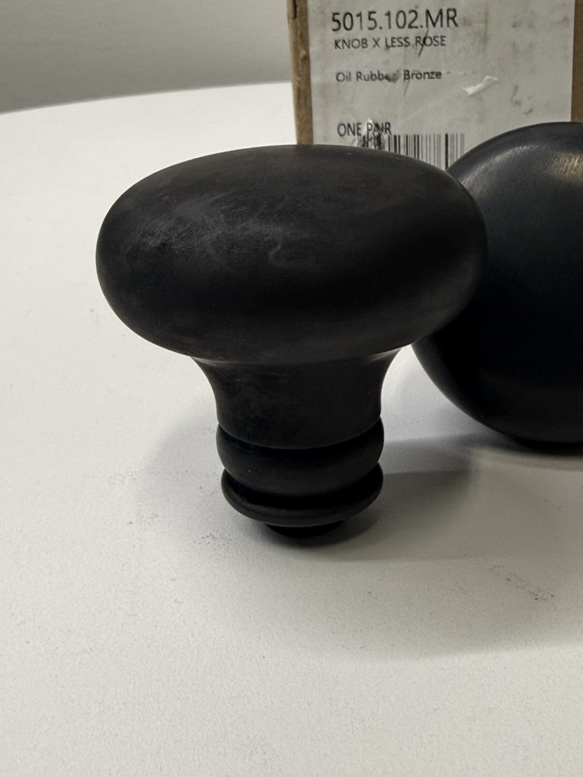 1 Pair (2 Knobs) BALDWIN 5015.102.MR OIL-RUBBED BRONZE DOORKNOBS Without Roses