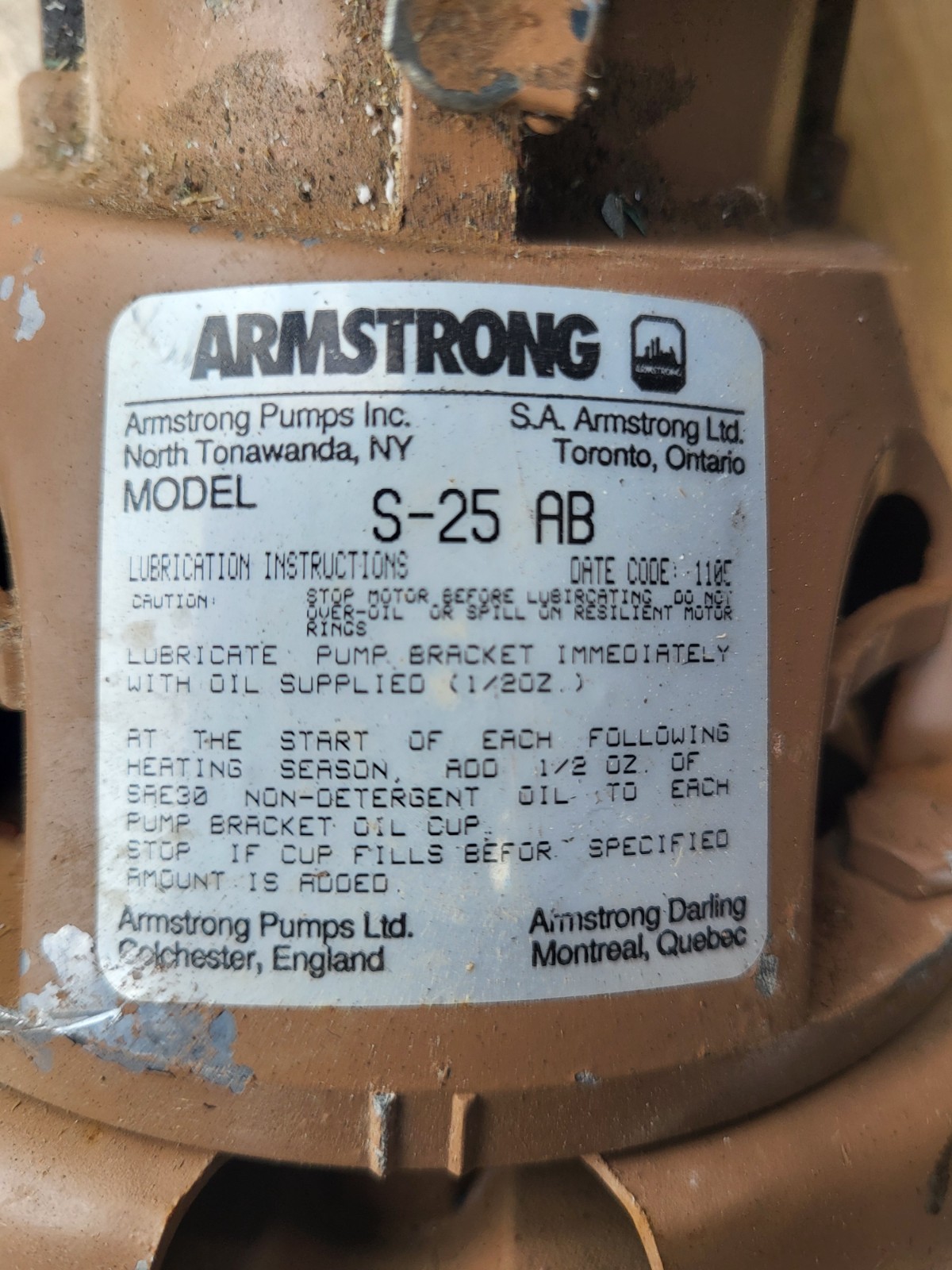 Armstrong Fluid Technology 174031MF-043 Circulating Pump, Bronze, 115 Volt, 60HZ