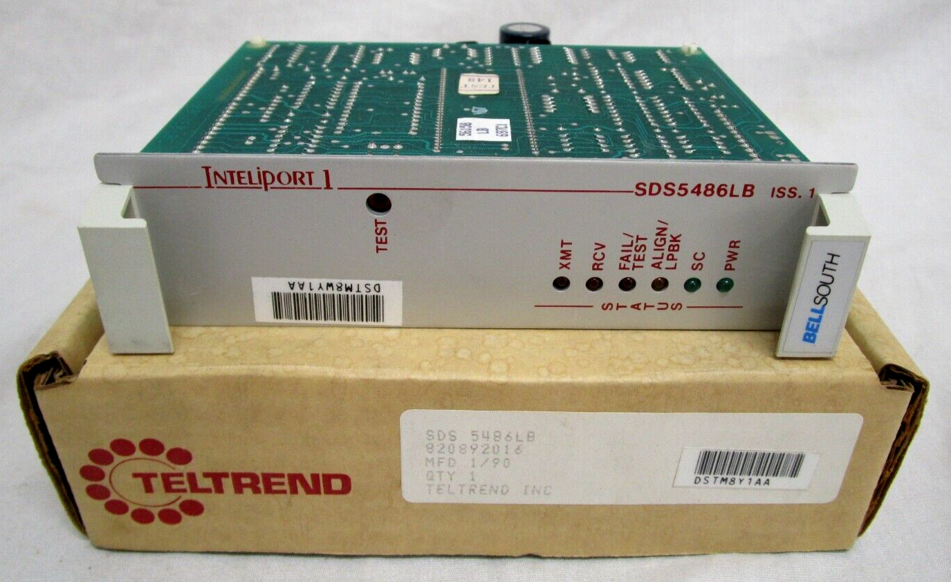 NEW TELTREND SDS5486LB COMMUNICATION MODULE INTELIPORT W/6 LEDS