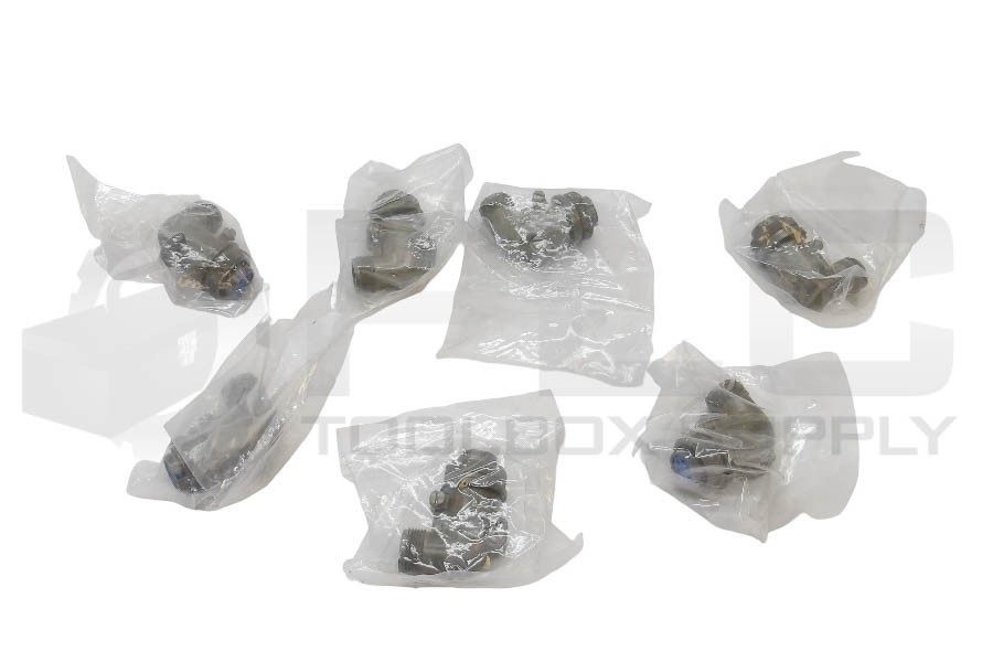 LOT OF 7 SEALED NEW AMPHENOL 97-3108B-14S-6S 6 POS ANGLE PLUG 1835