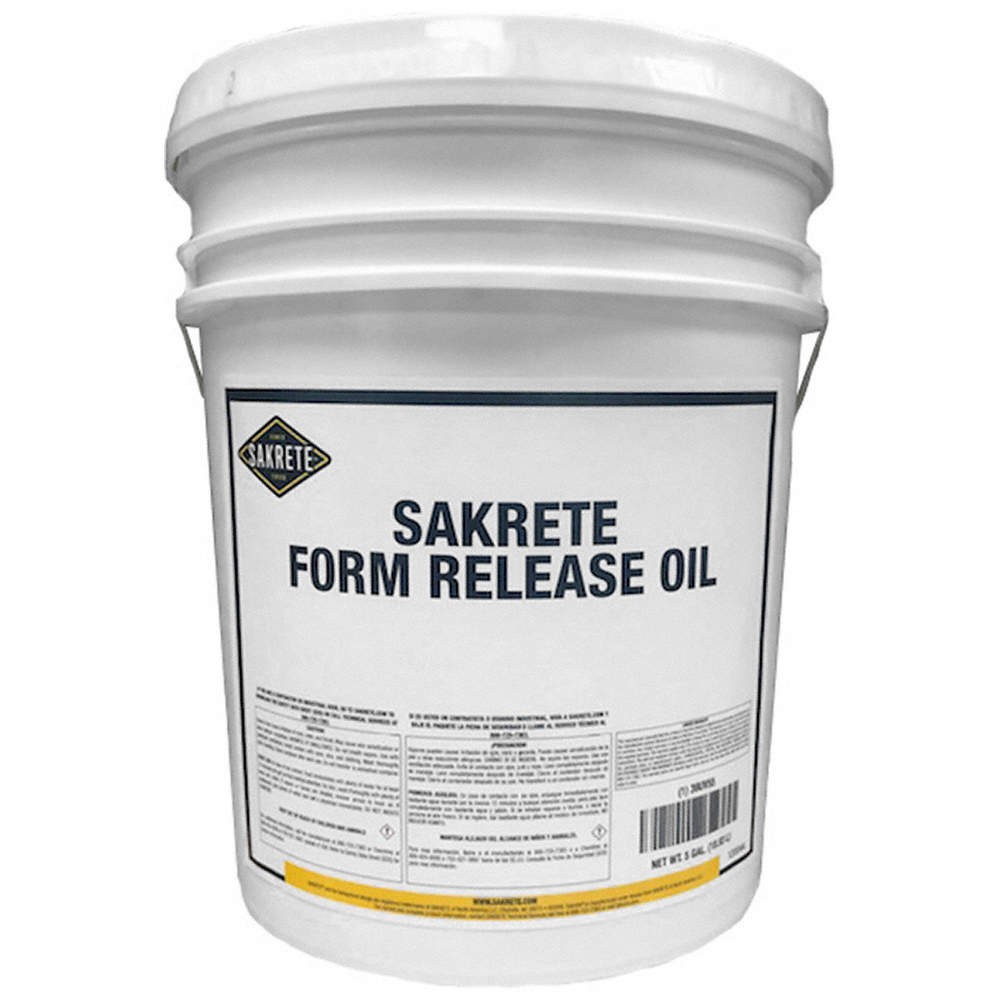 SAKRETE 120044 Form Release Oil,Pail,White,5 gal 39UV55