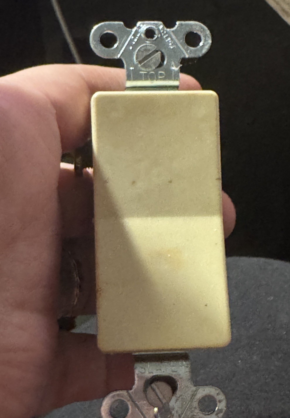 (Set Of 5) Ivory Slater Rocker Switch, No.3684847 Vtg New Old Stock