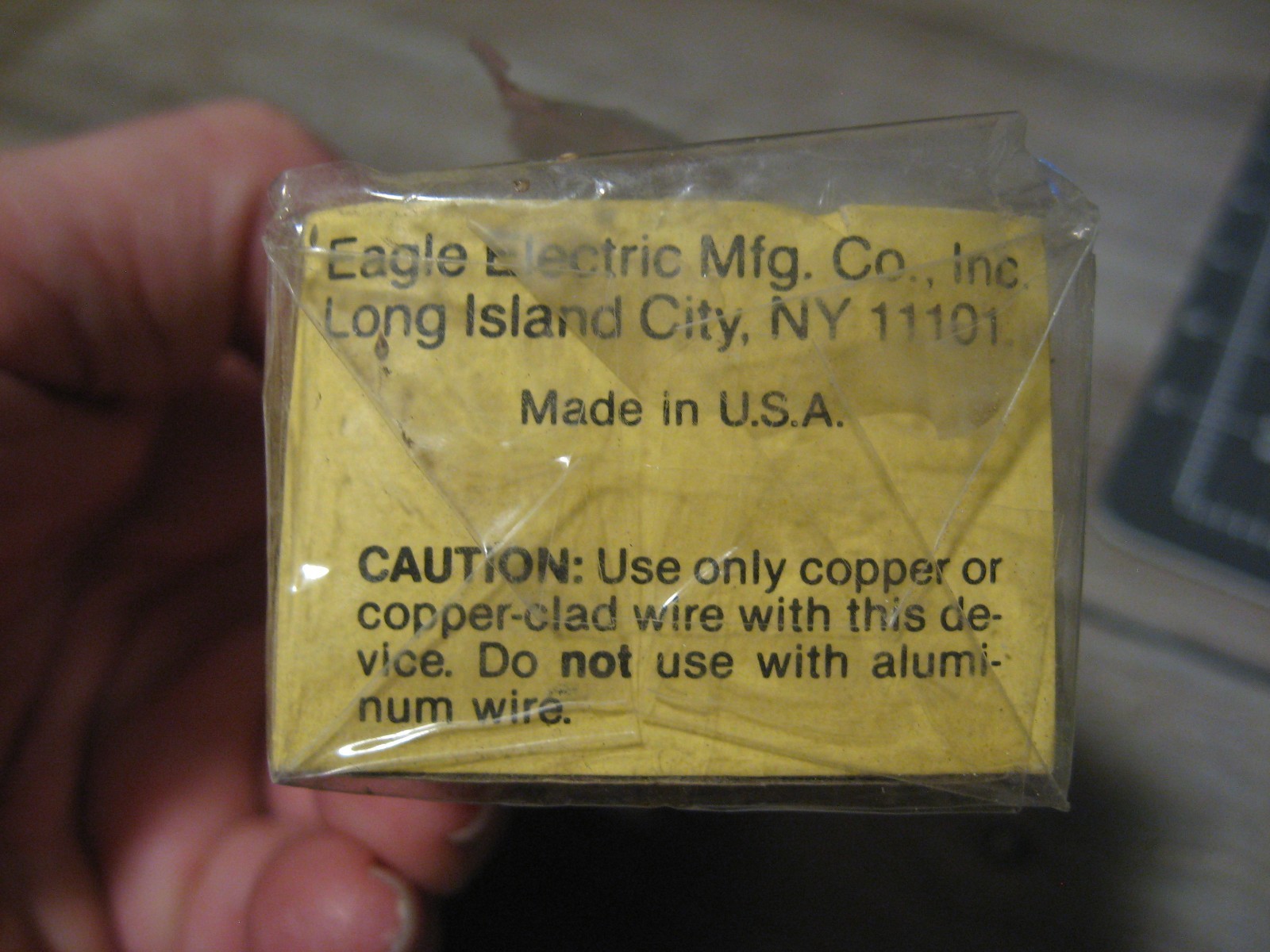 Eagle Electric Round Single Ground Receptacle 20A-125V Brown