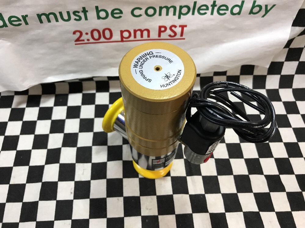 HUNTINGTON Pneumatic angle valve NW-40 w/Solenoid, PV-150-SF & 53JJ8XGB #129C4