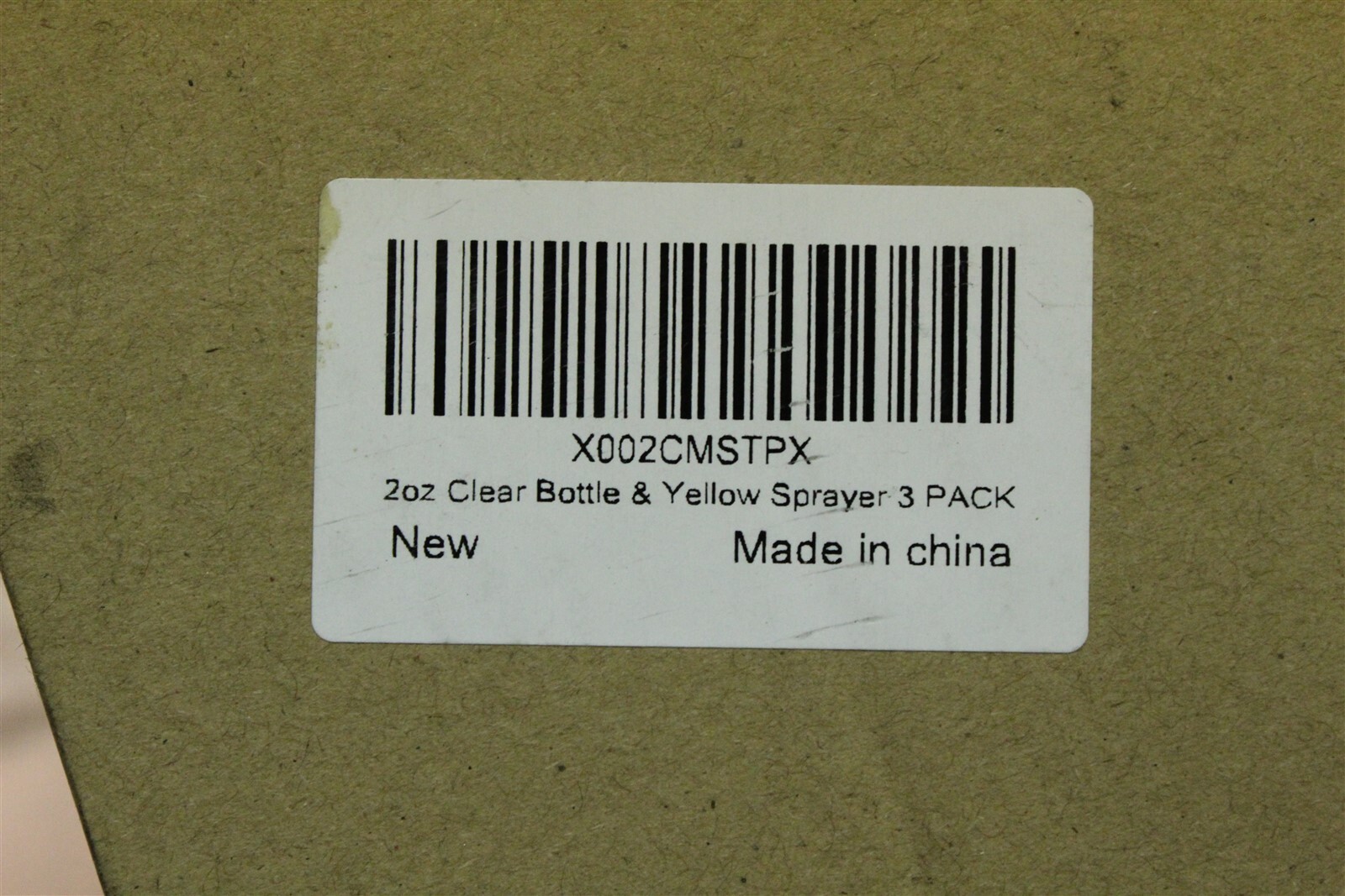 NEW Hydior 2 oz Clear & Yellow Sprayer X002CMSTPX lot of 3 *FREE SHIPPING*