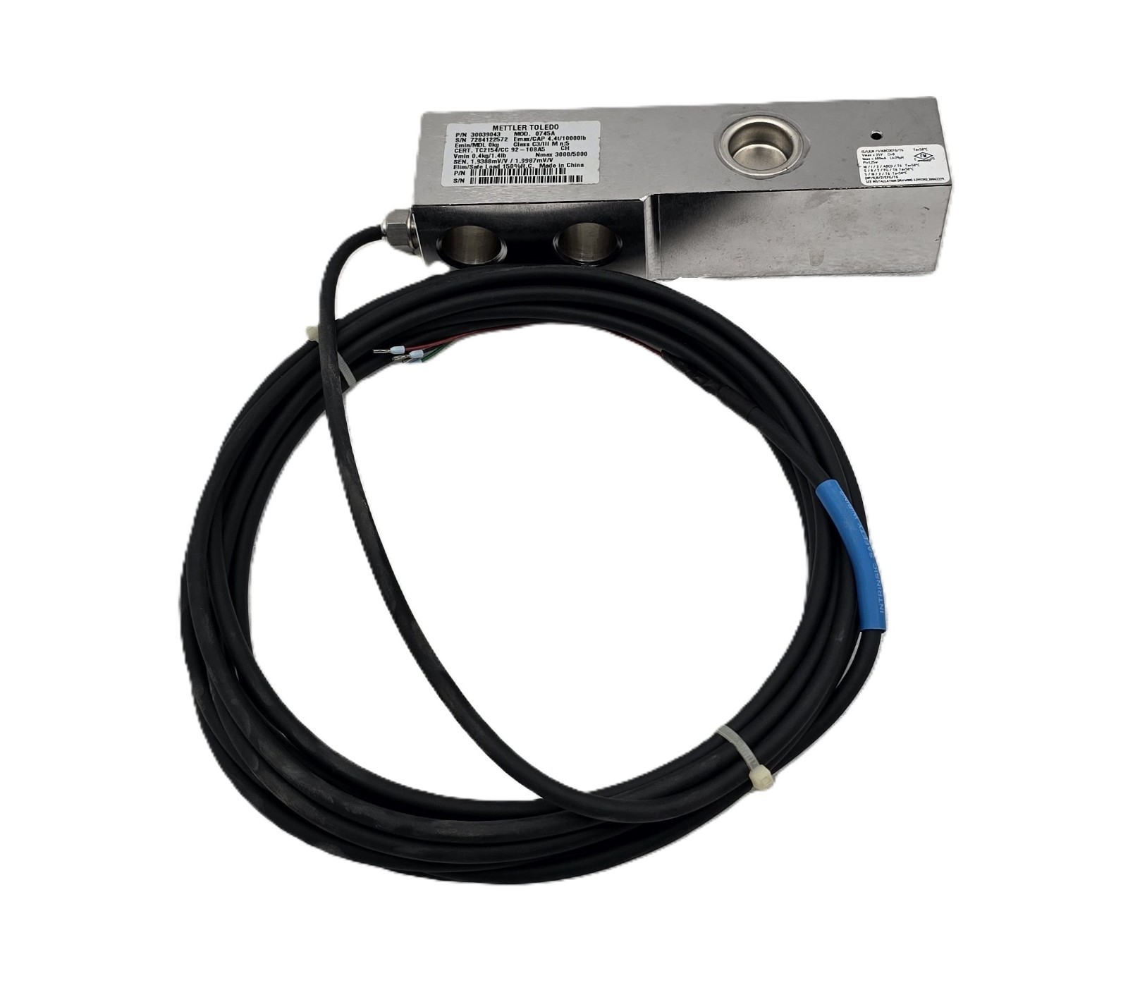 METTLER TOLEDO 30039043 0745A STAINLESS STEEL BEAM LOAD CELL (FAST SHIPPING)