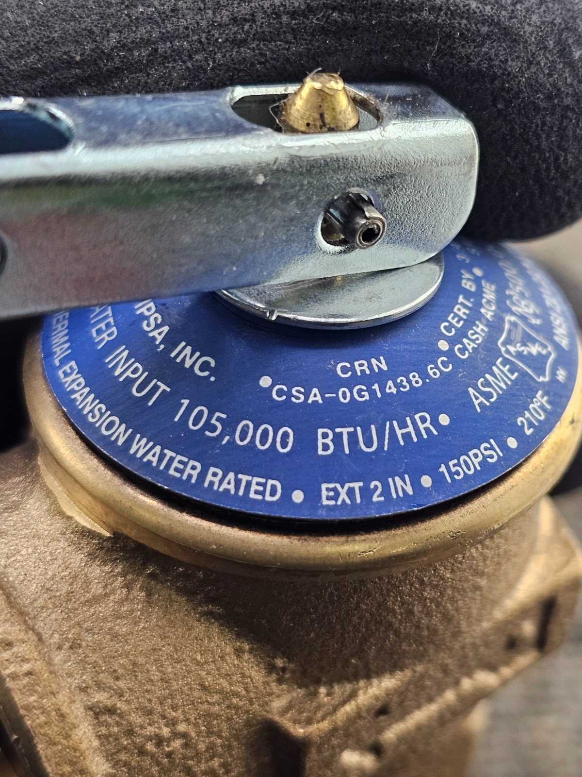 Apollo 18C402X38 3/4 in. Male x FNPT Bronze Relief Valve 150PSI