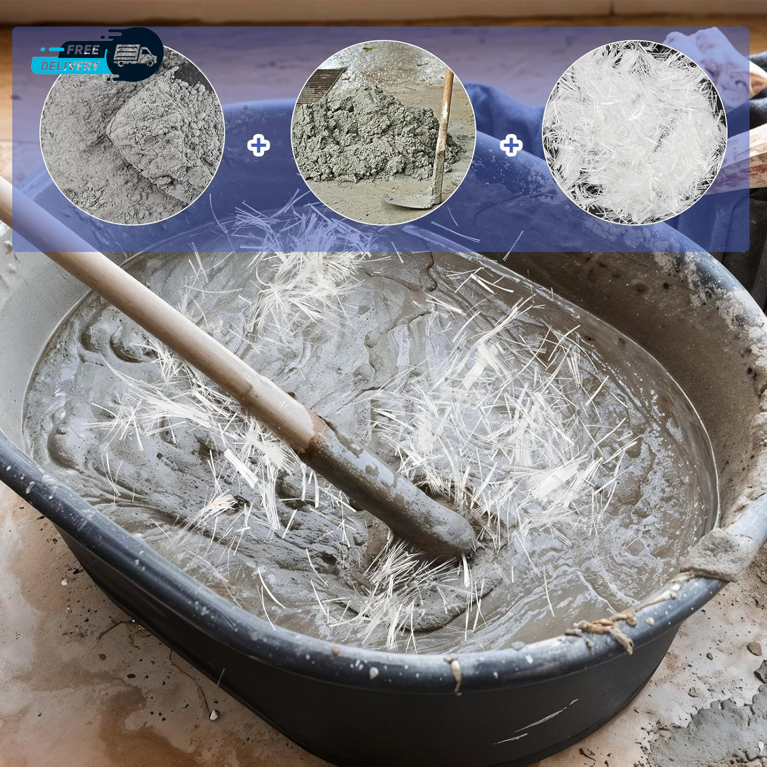 6.6 Lb Concrete Fiberglass, 3/4 Inch Fiberglass Mortar Concrete Reinforcement