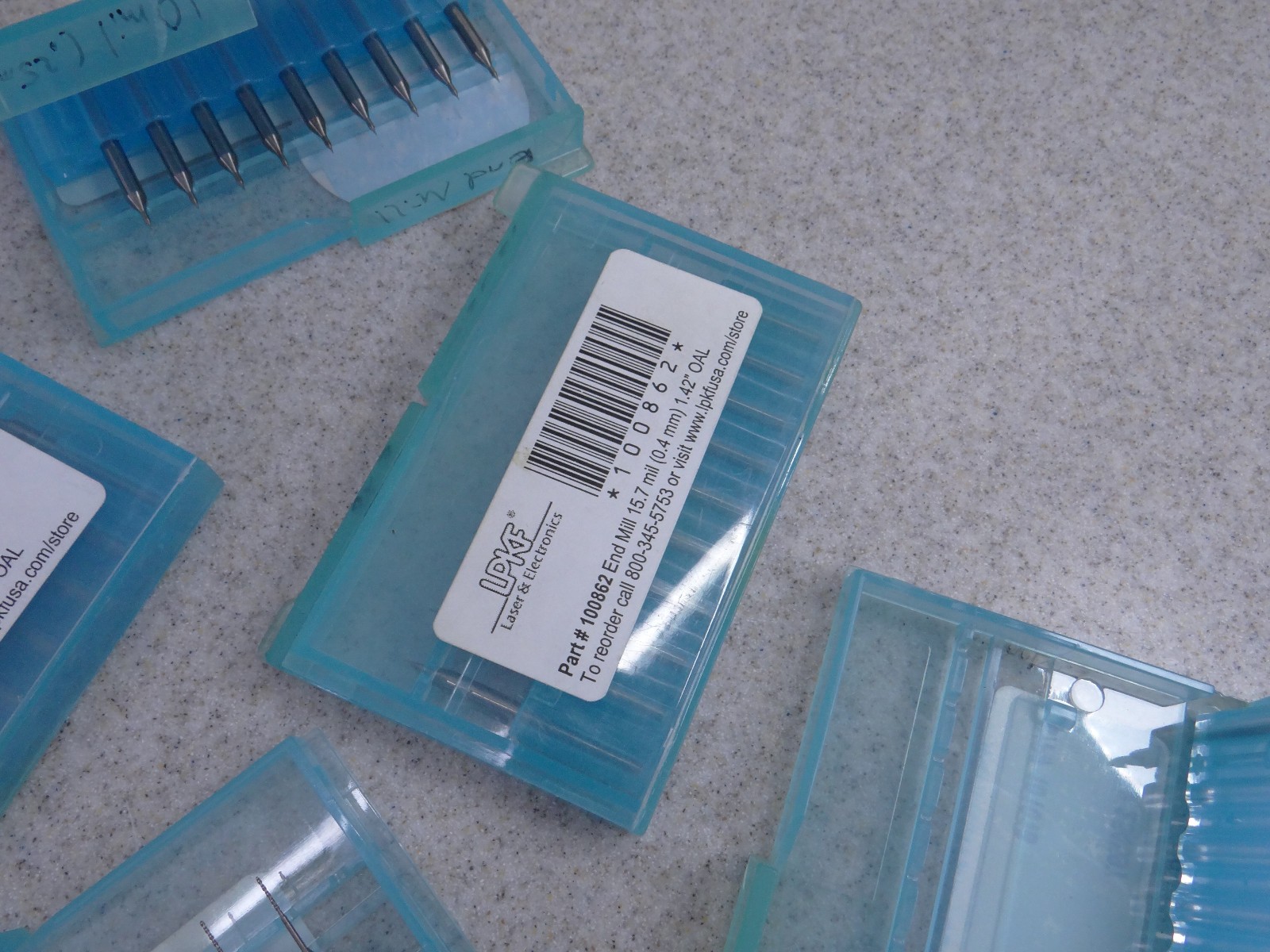 LPKF Laser & Electronics End Mills lot of 20 packs 100979 101016 101010 101007