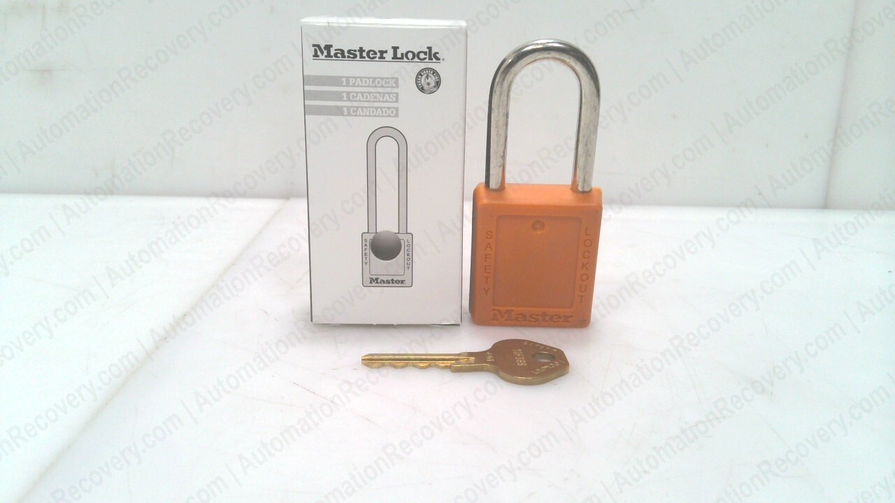 MASTER LOCK 410ORJ BOX OF 6, ZENEX THERMOPLASTIC SAFETY PADLOCK 1-1/2″, #334312