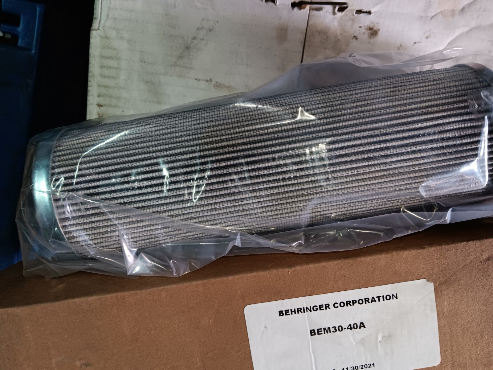 Behringer Corporation BEM 30- 40A Hydraulic Filter Element
