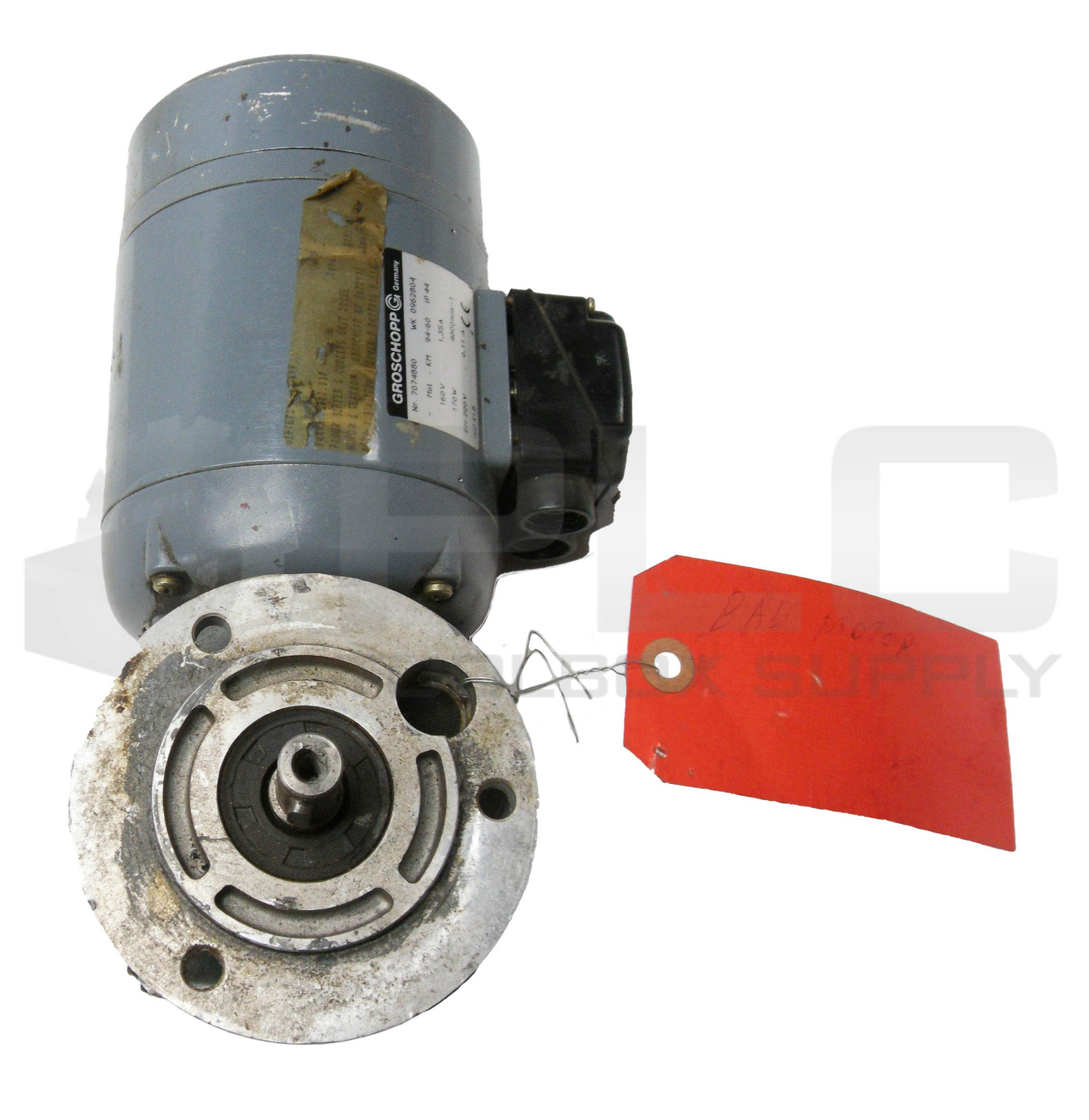 GROSCHOPP 7074880 WORM GEAR MOTOR **FOR PARTS NOT WORKING**