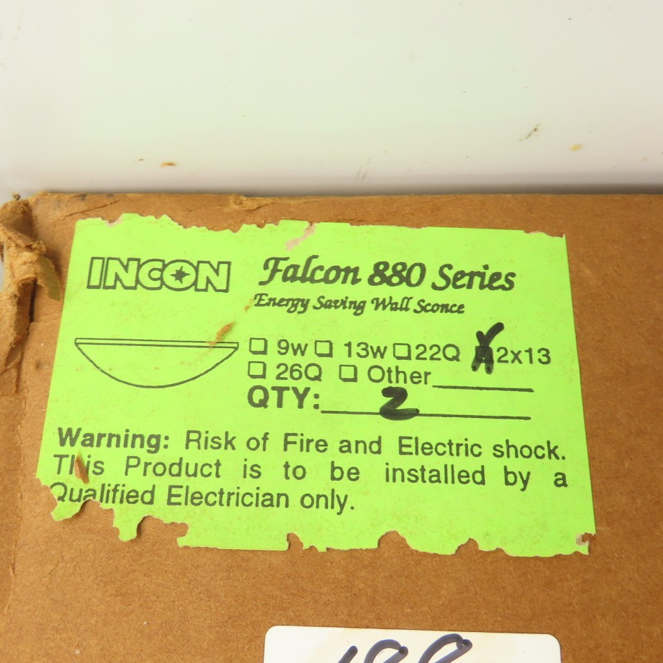 Falcon 880 Series Wall Sconce Light Fixture 2″ x 13″ W/ 2 Bulbs NEW