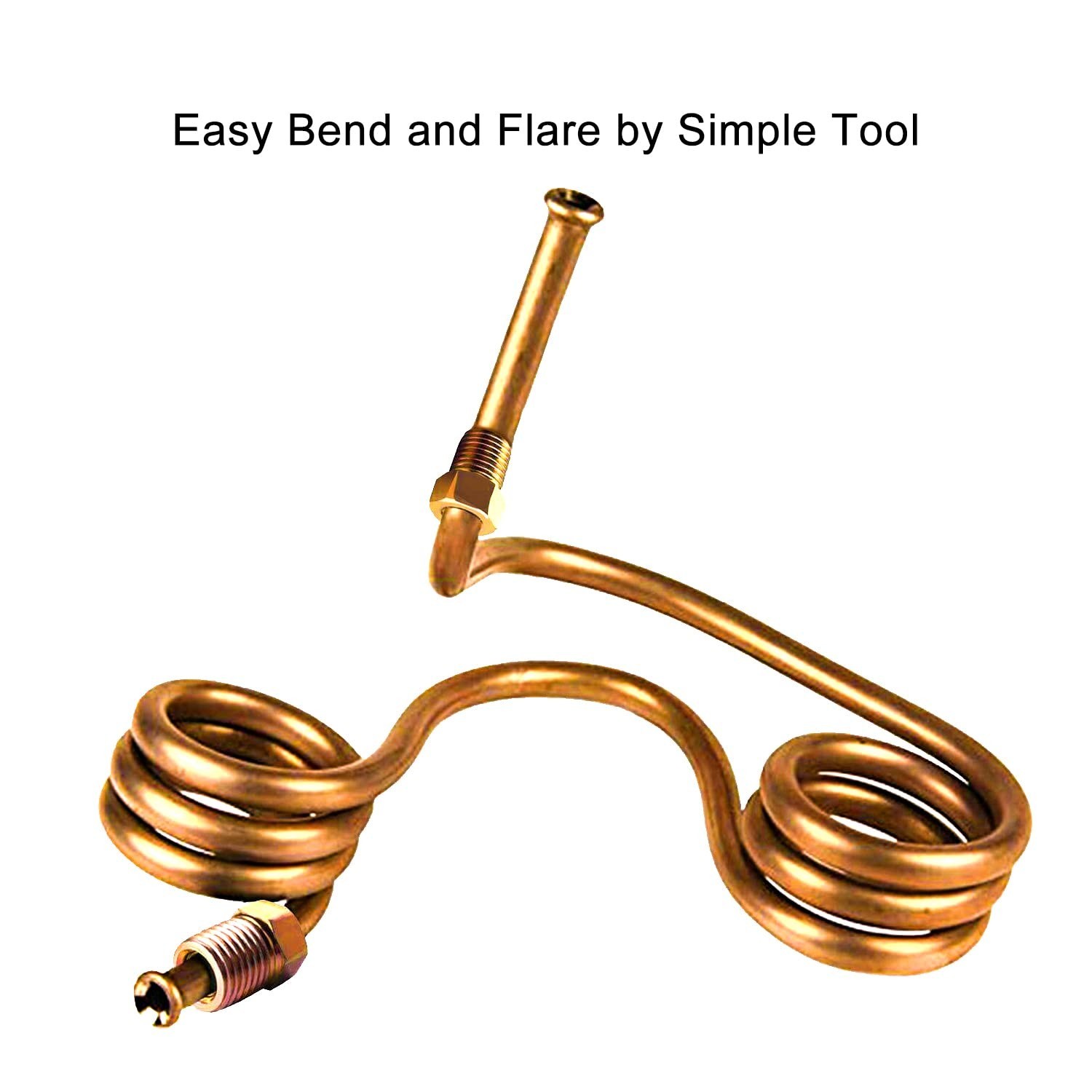 MuHize 1/4 Brake Line – Upgraded 25 Ft. Brake Line Kit(2026 New), 1/4 Flexibl…