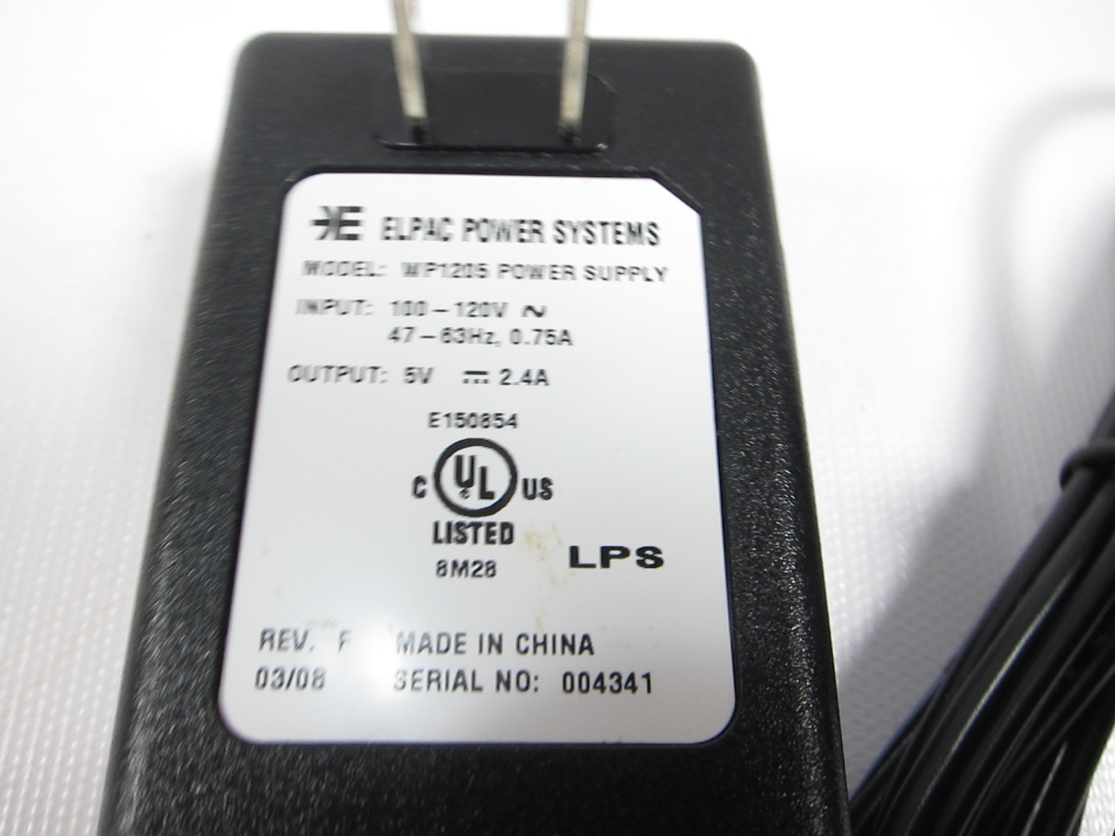 New Elpac WP1205 Power Supply 120V