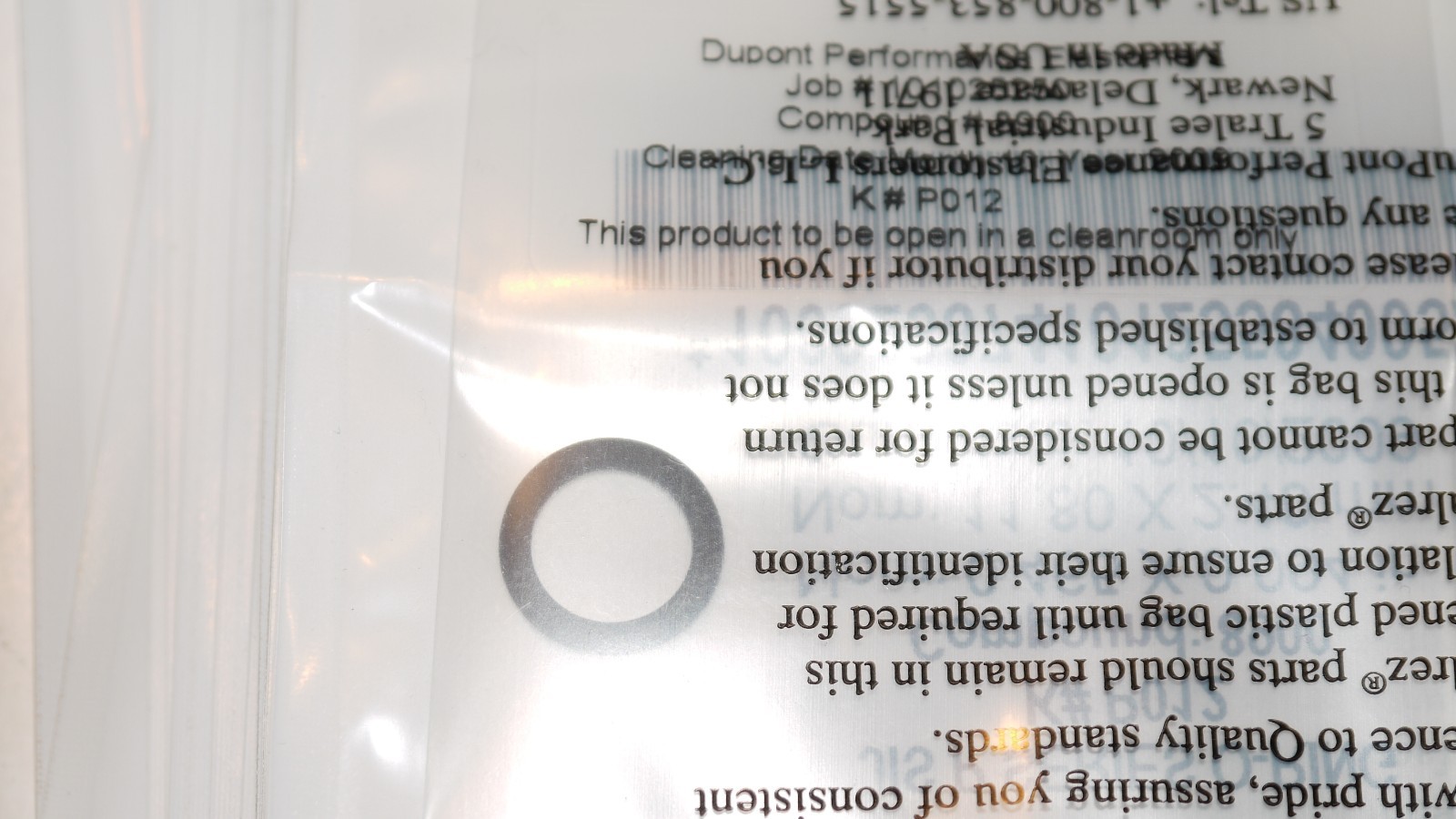 NEW KALREZ ULTRAPURE JIS P SERIES O-RING K# P012 COMPOUND 8900 11.80 X 2.40 MM