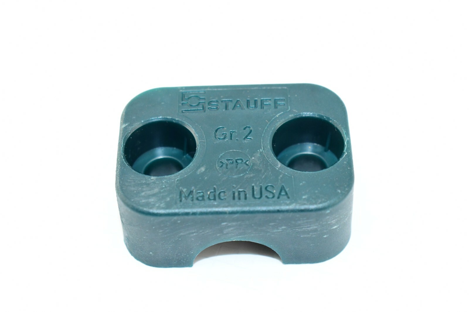 (1) – 212.7-PP : Stauff Plastic Clamp Set – 1130005237 – Gr. 2 Green