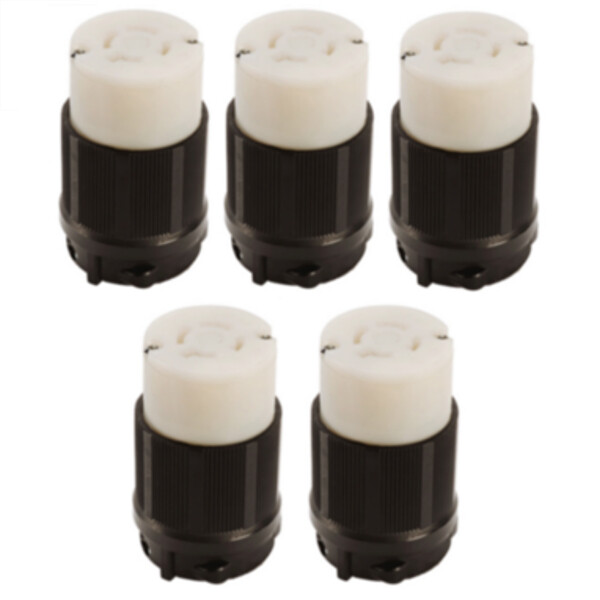 NEMA L16-20 Grounding Locking Connector, 20A 480V AC, 3 Pole 4 Wire, cUL Listed