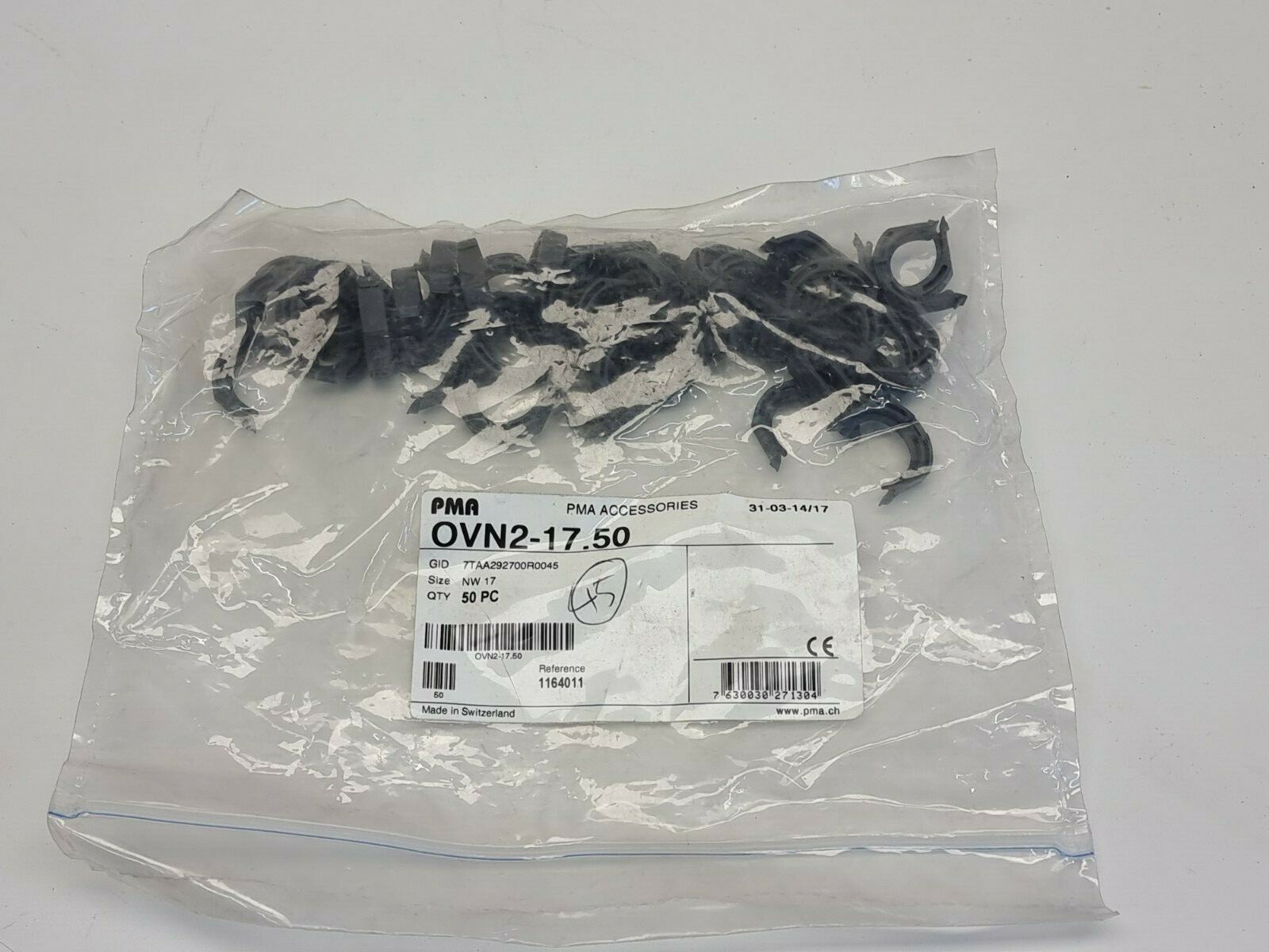 PMA OVN2-17.50 NW17 Locking Clip Pack of 45