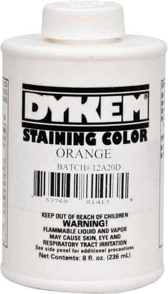 Dykem 81413 8 Ounce Orange Staining Color Brush in Cap Container