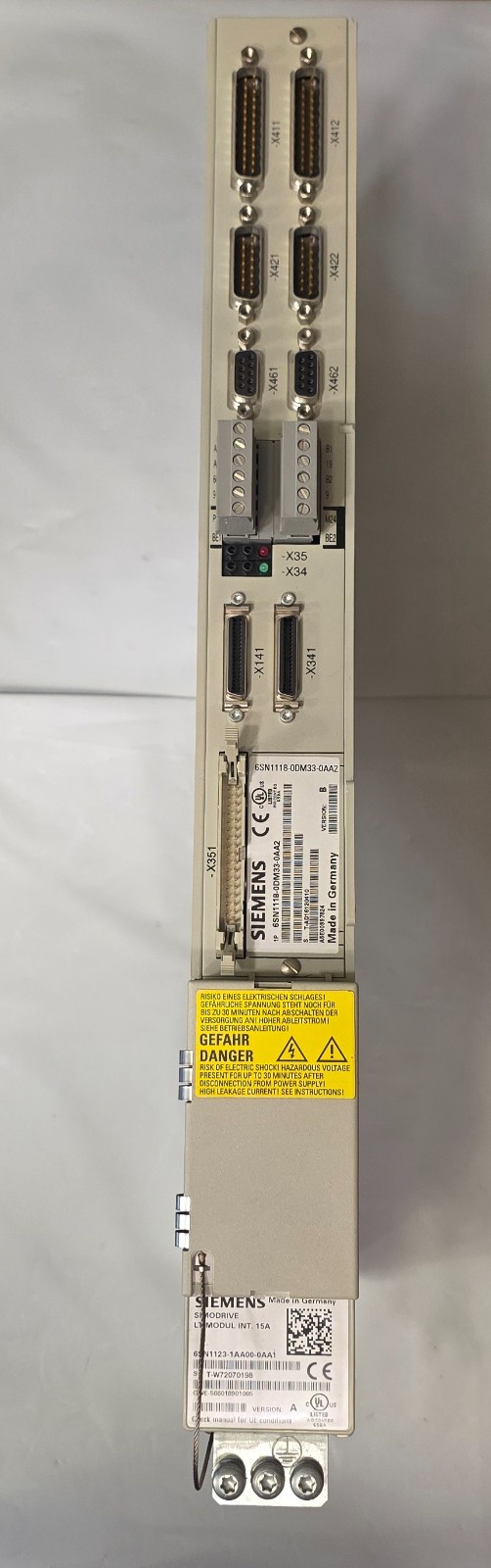 1 SIEMENS 6SN1123-1AA00-0AA1 SIMODRIVE LT-MODUL 15A / 6SN1118-0DM33-0AA2