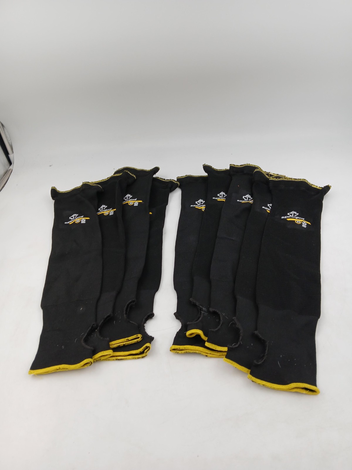 Superior Glove KP1T Cut A2 Arm Sleeves 5 Left 4 Right Thumb Hole Black Lot of 9