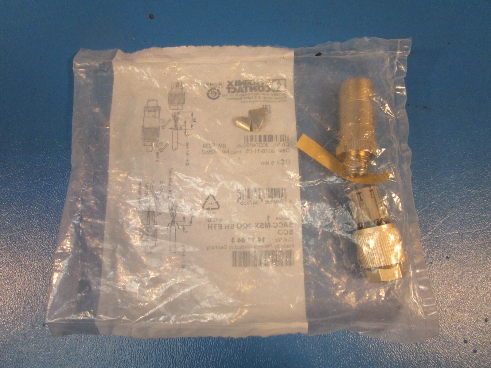 Phoenix Contact SACC-MSX-8QO SH ETH SCO, 1411043 Data Connector Plug