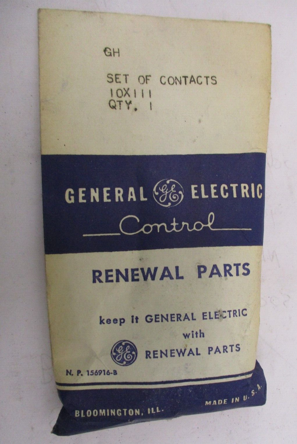 General Electric Set of Contacts 10 x 111 Renewal Parts Lot of 3 Sets A4831AES