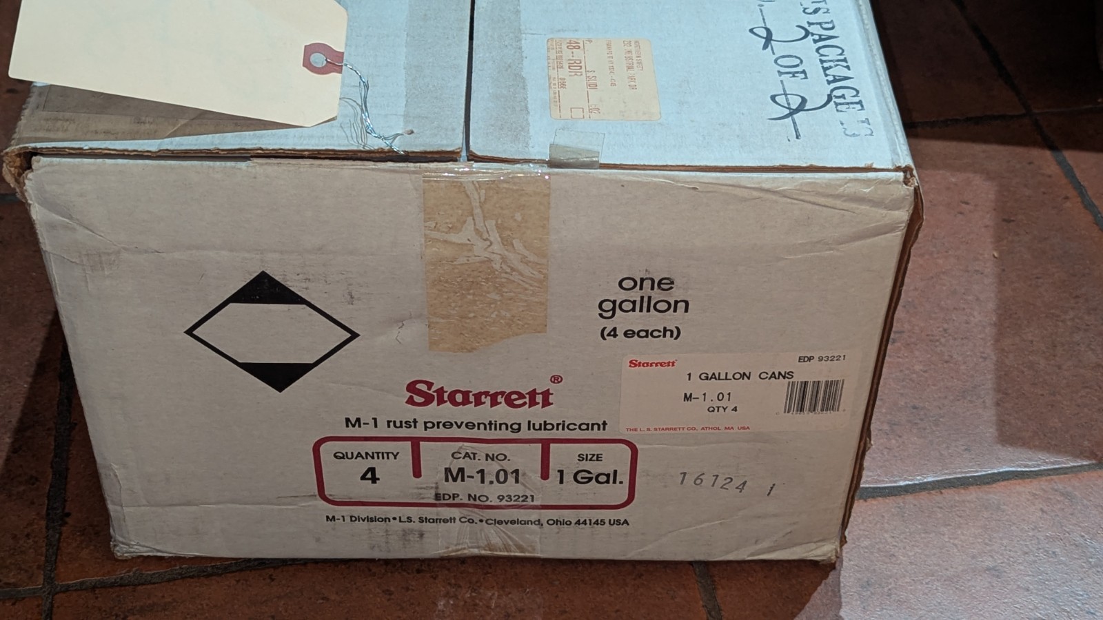 1 Gallon Starrett M1 Rust Preventing Lubricant 93221 M-1.01 NEW READ CONDITION