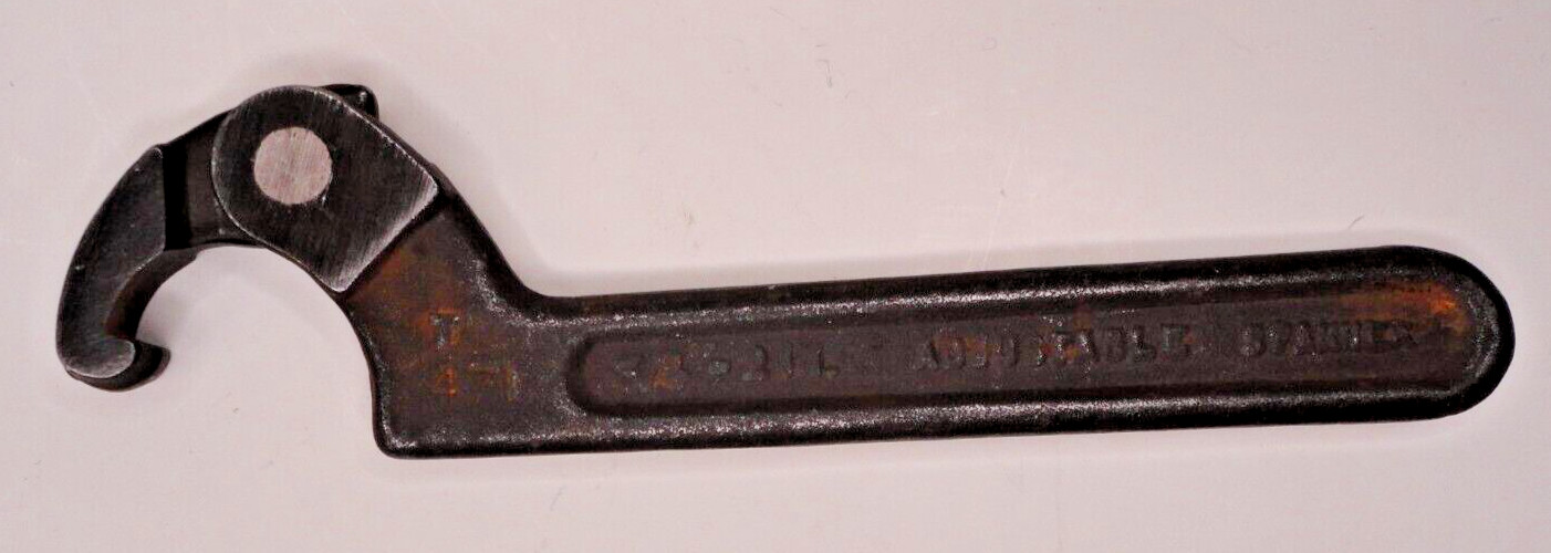 J.H. Williams USA Adjustable Hook Spanner 471 Wrench 3/4″ – 2″ P11B