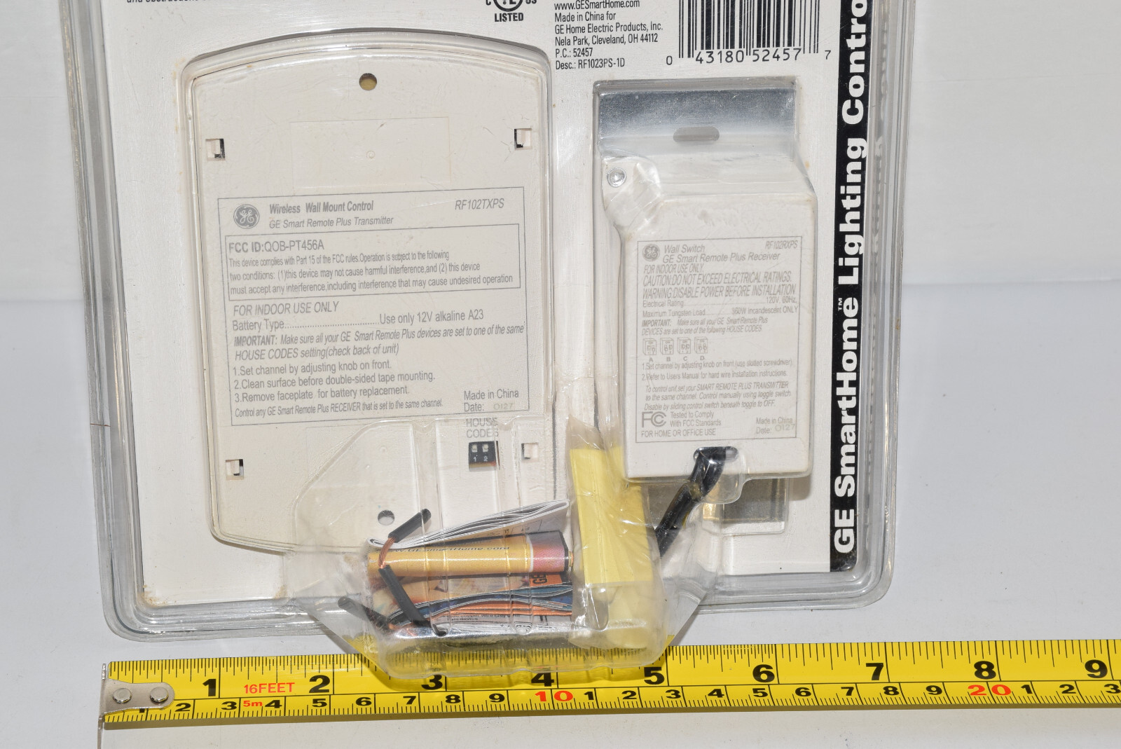 NEW General Electric GE RF102TXPS Wall Switch Kit Additional Wall Mount Control