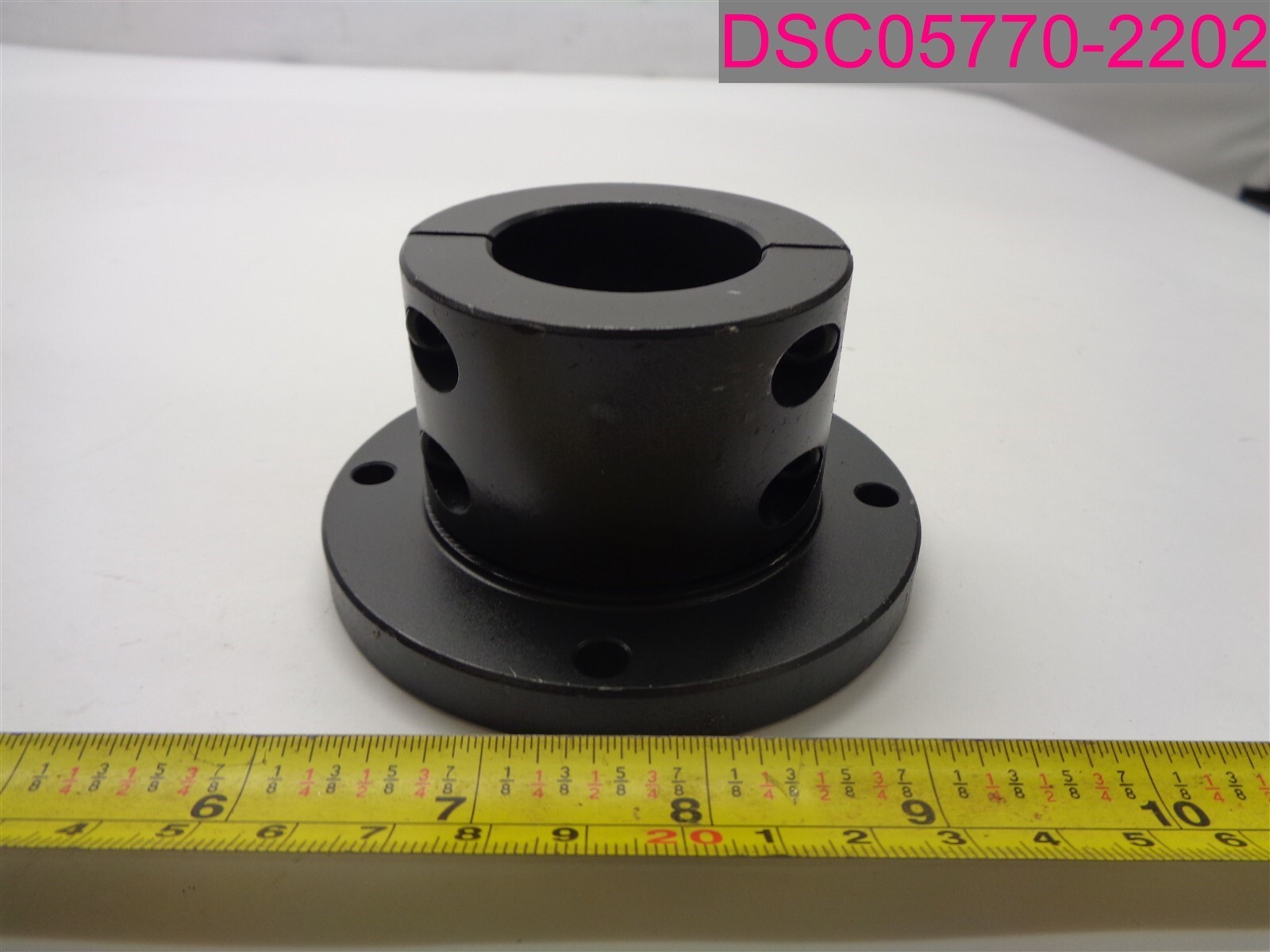 Stafford 1L108MXR Steel Round Flanged Shaft Mount, Shaft Support Clamp, Black Ox