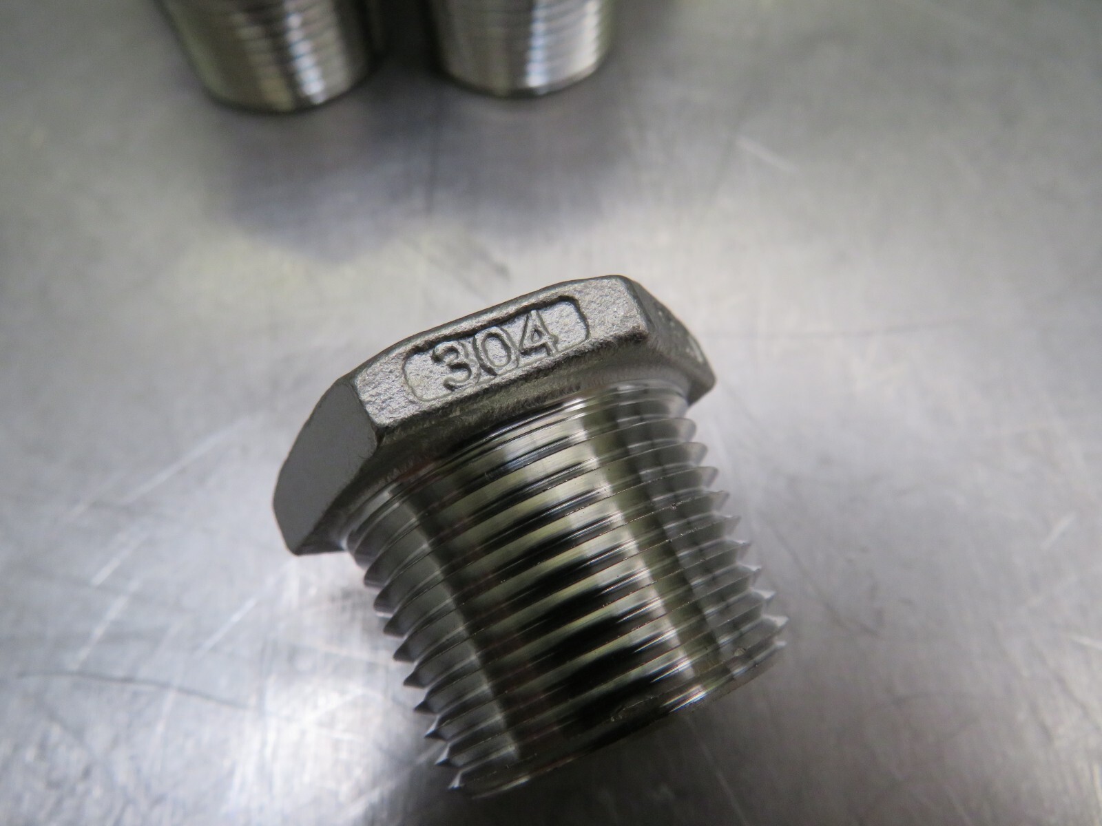 Smith Cooper 3/4″ x 3/8″ Hex Bushing 150 Cast 304 Stainless Steel Lot of 6!