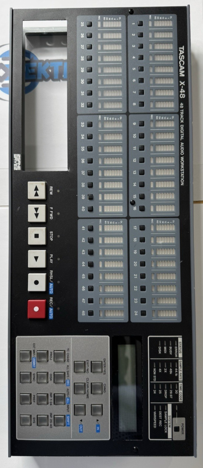 Tascam X-48 Track Digital Audio Workstation Front Panel w/80GB HDD & DVD Recorde