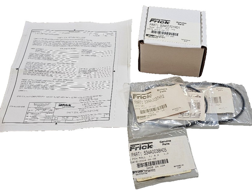 Frick 534M0163G01 RWB II Shaft Seal Replacement Kit 163/60-76 Rotary Screw Units