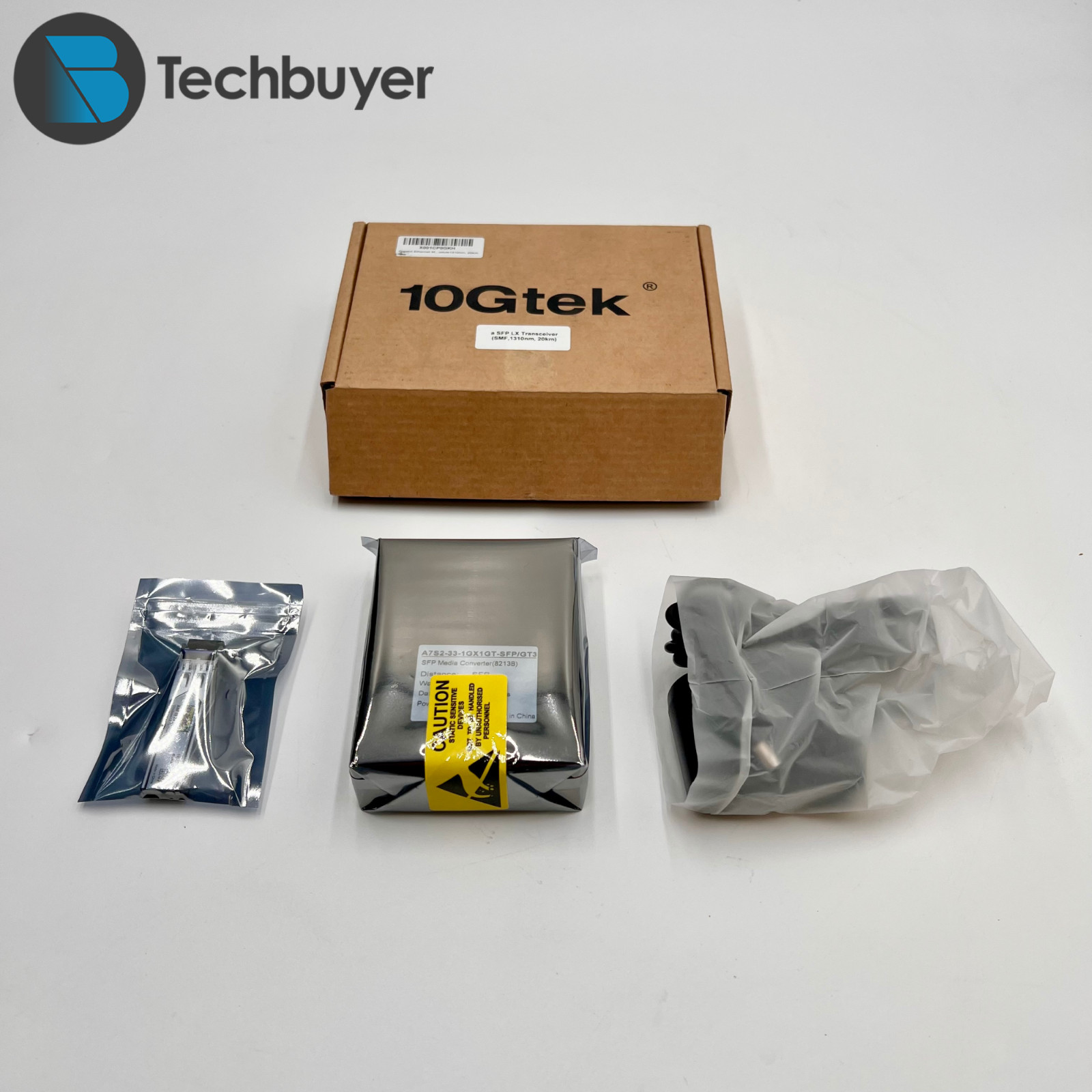 10GTEK GIGABIT ETHERNET SINGLEMODE LC FIBER MEDIA CONVERTER | NEW OPEN BOX