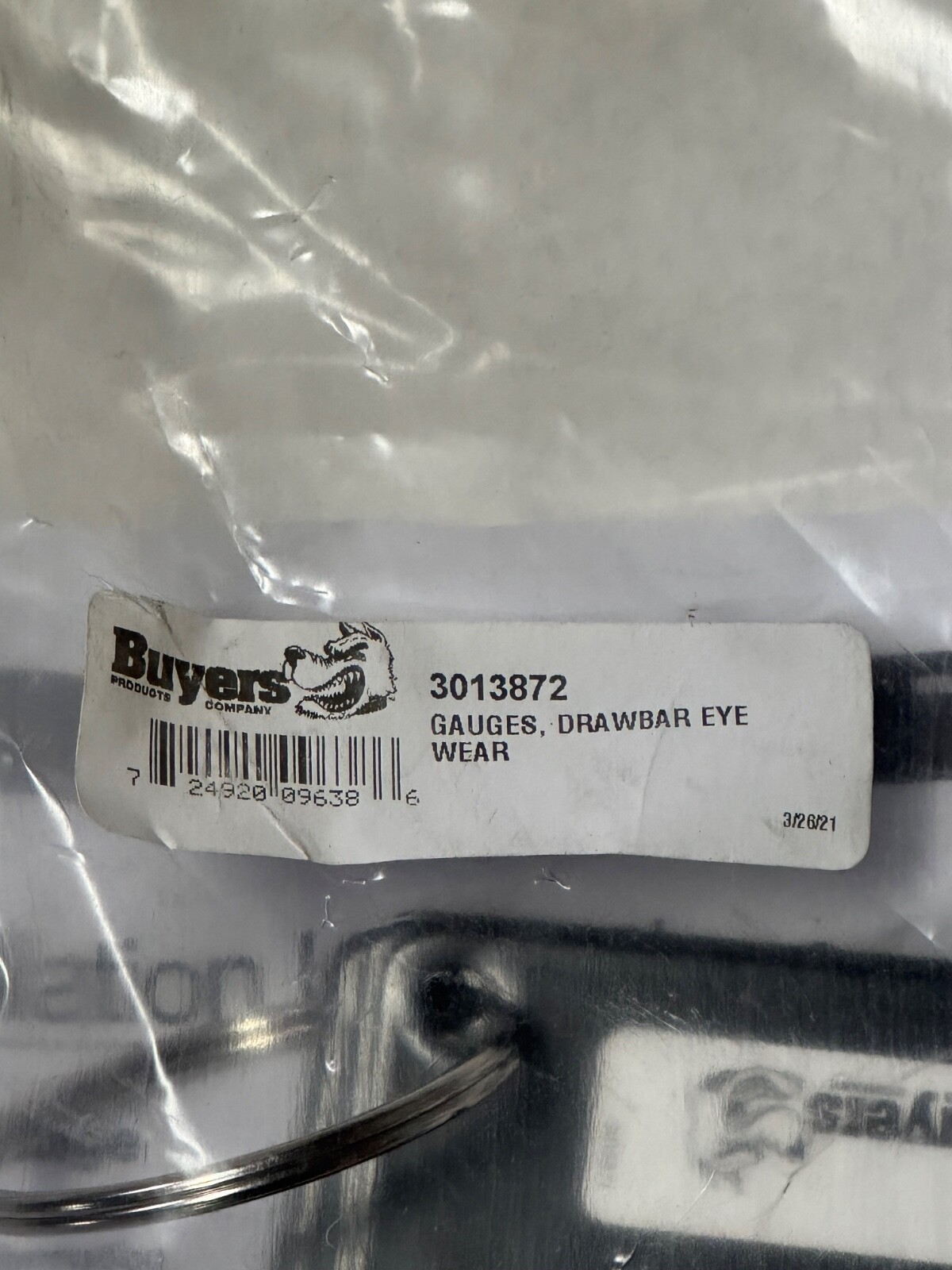 Buyers Products 3013872 Lunette Ring/Towbar Eye Wear Gauge Set – 5 Cards