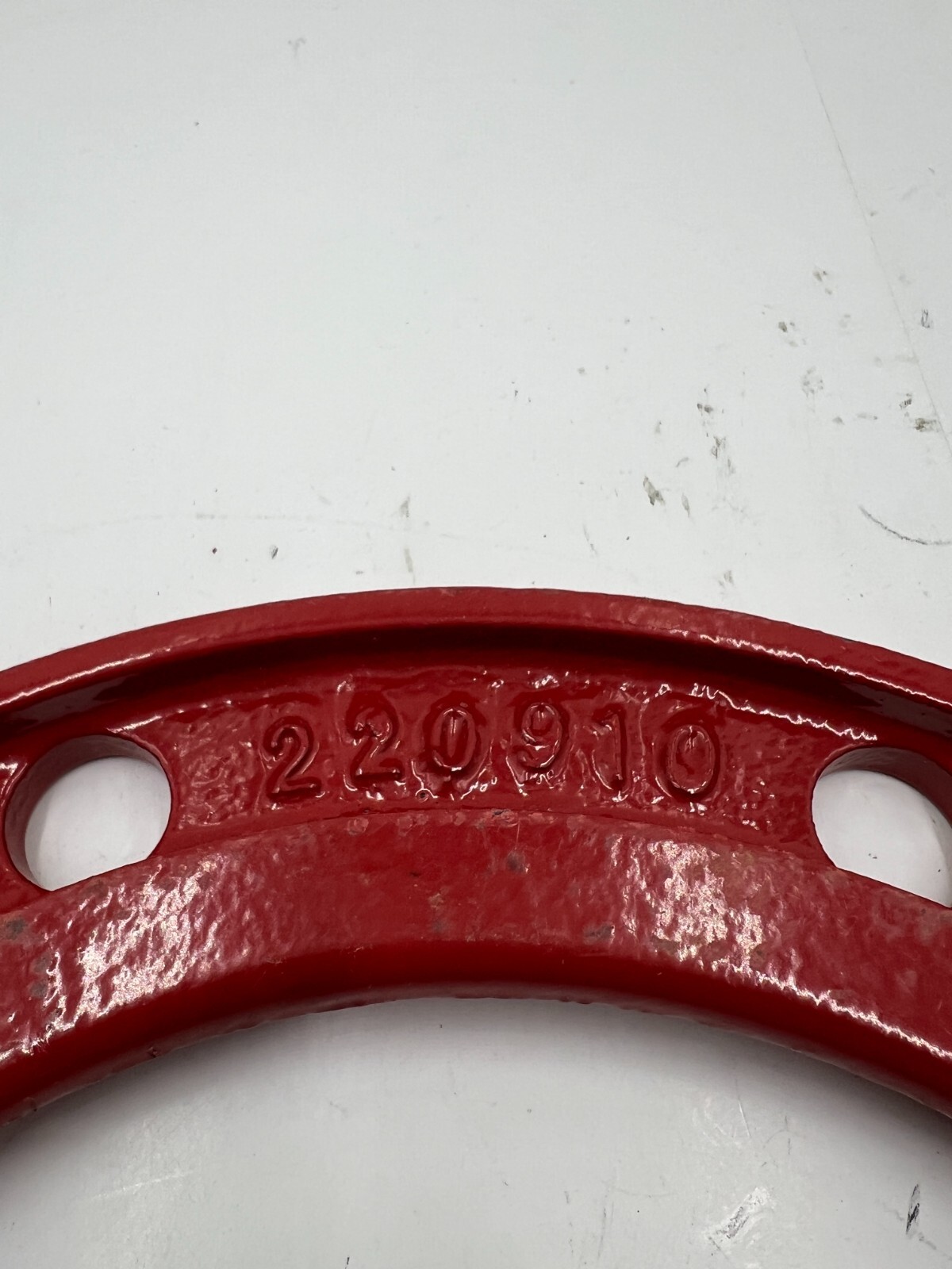 AGRU A536 8″ Ductile Iron Back Up Ring IPS SDR11, 220910, Red Heavy Duty