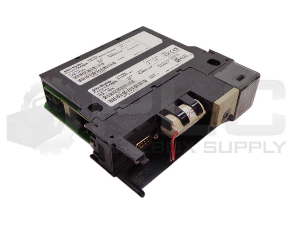 ALLEN BRADLEY 1756-L55 /A LOGIX 5555 PROC UNIT W/ 1756-M13 /A MEMORY EXP*READ*